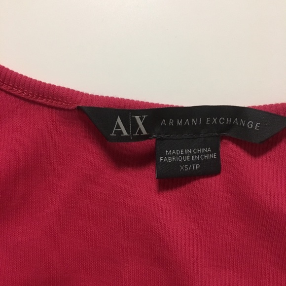 Armani exchange Red racerback top with sequins - Picture 3 of 3